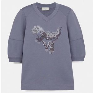 Rexy Sweatshirt Coach x Zhu Jingyi In Periwinkle L